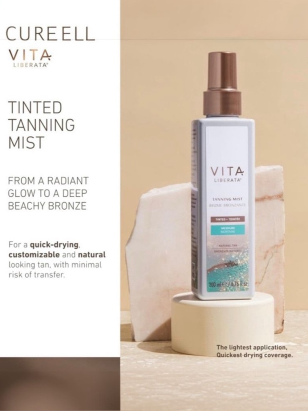 Vita Organic Tanning Mist, Medium/Customizable  Glow